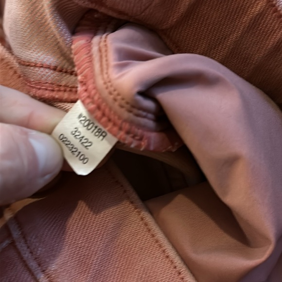 Spanx Jeggings Jean-ish Ankle Leggings Coral Color Size Medium - Picture 8 of 12